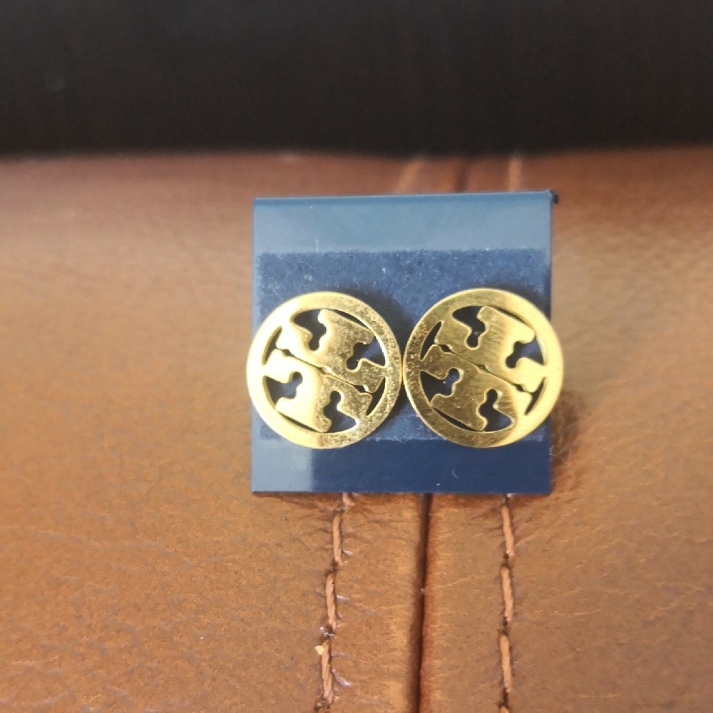 Gold Geometric Cuff Links with Polished Finish